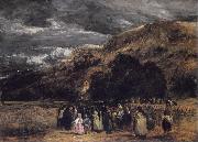 David Cox A Welsh Funeral Spain oil painting artist
